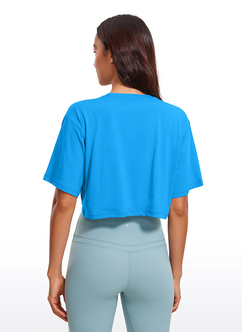 Pima Cotton Cropped Short Sleeve - Image 60