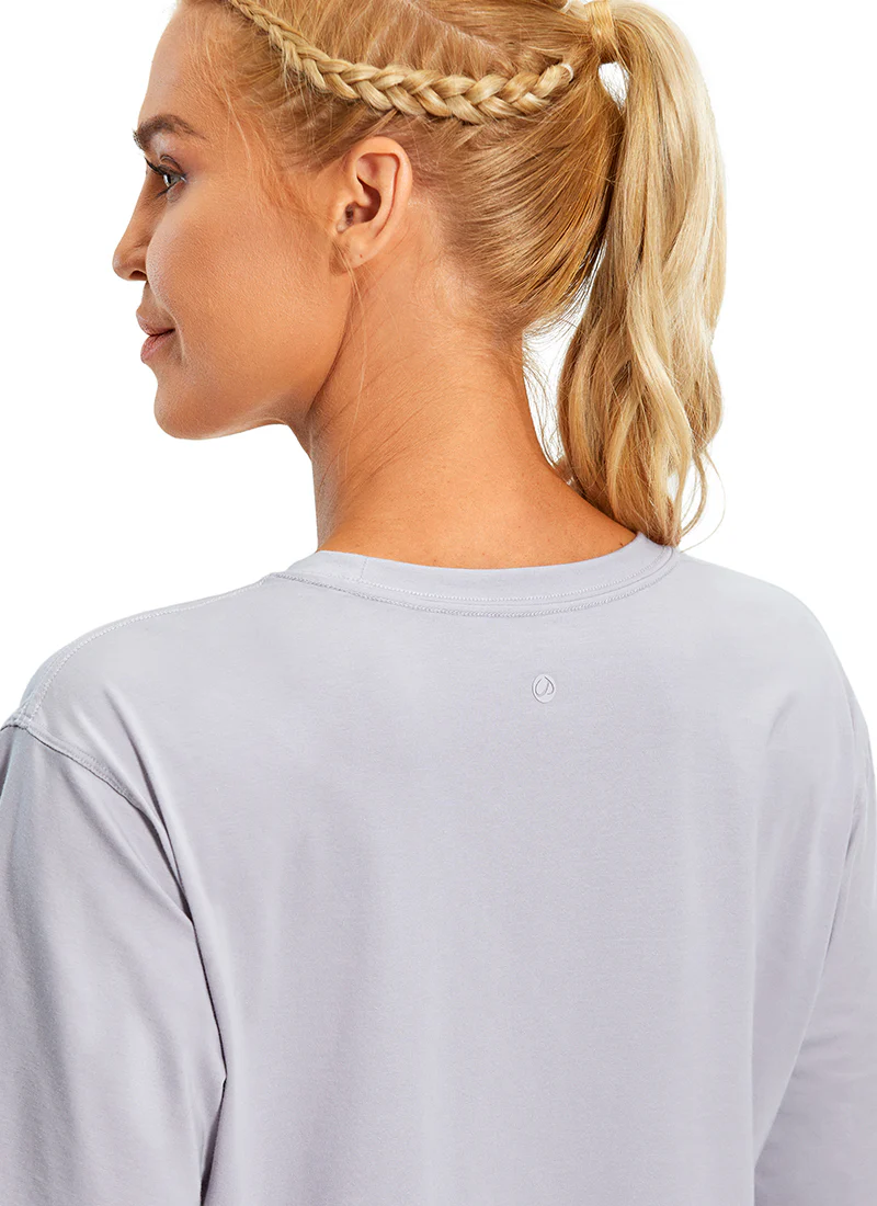 Pima Cotton Cropped Short Sleeve - Image 10