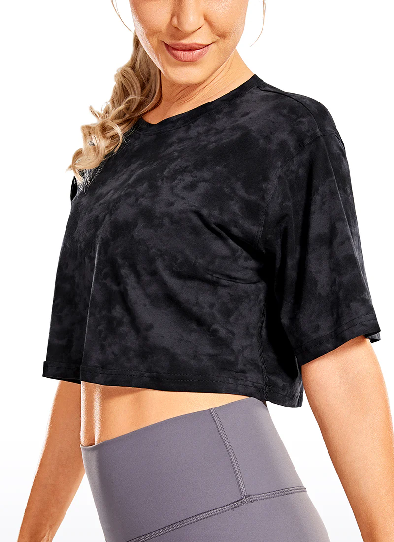 Pima Cotton Cropped Short Sleeve - Image 3