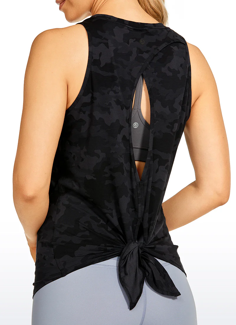 Pima Cotton Split Open Back Tank - Image 12