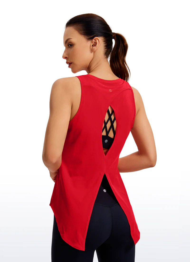 Pima Cotton Split Open Back Tank - Image 18