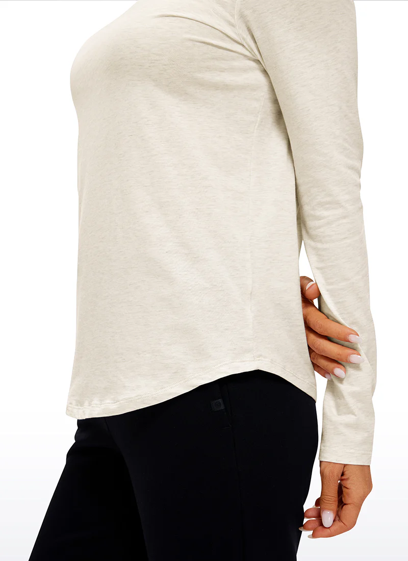 Pima Cotton Workout Long Sleeve - Image 8
