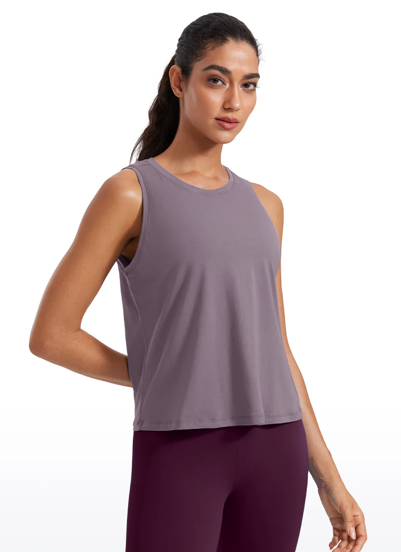 Pima Cotton Crop Round Neck Tank - Image 10