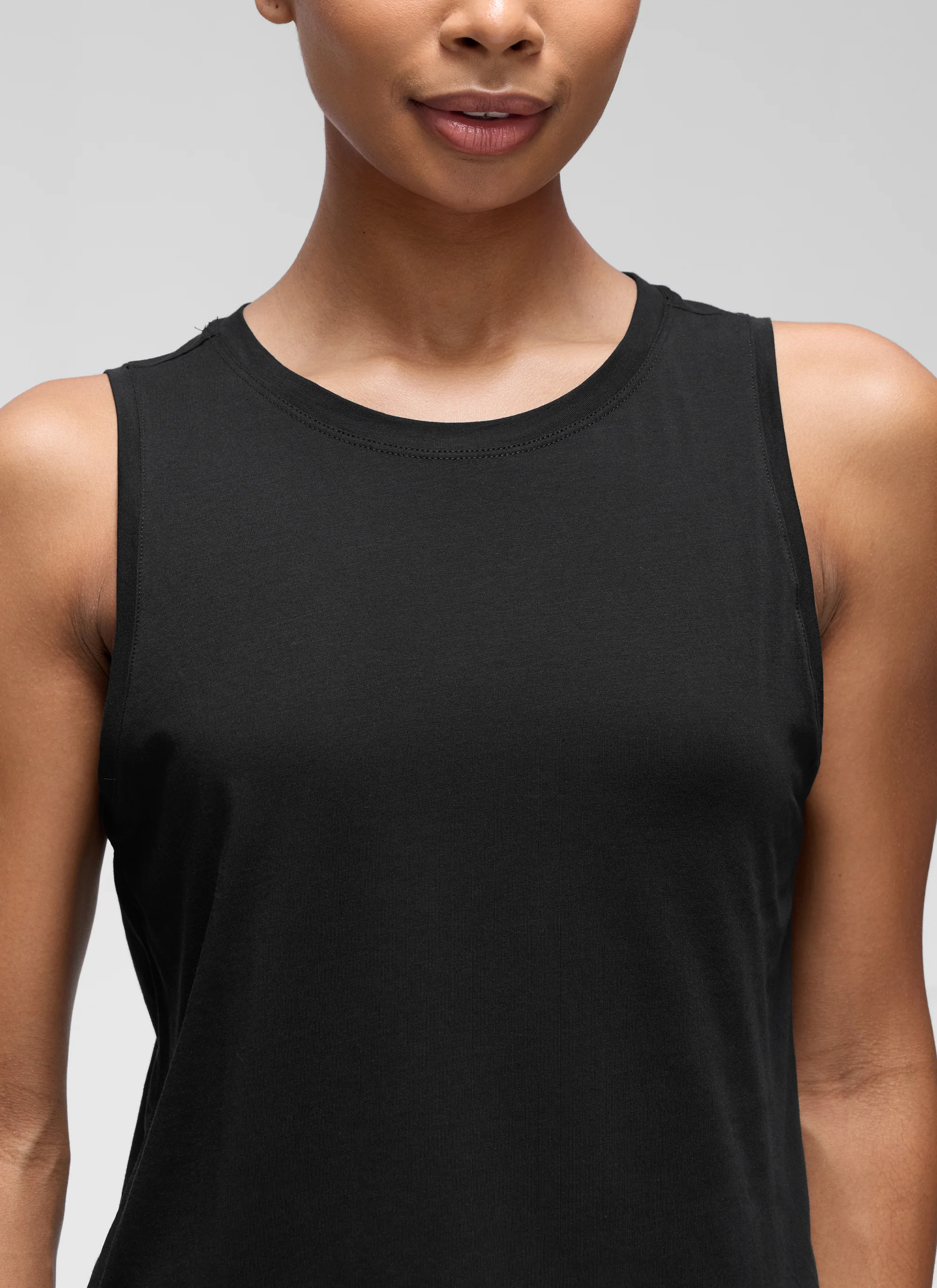 Pima Cotton Crop Round Neck Tank - Image 4