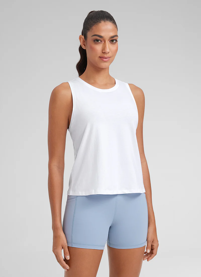 Pima Cotton Crop Round Neck Tank - Image 5