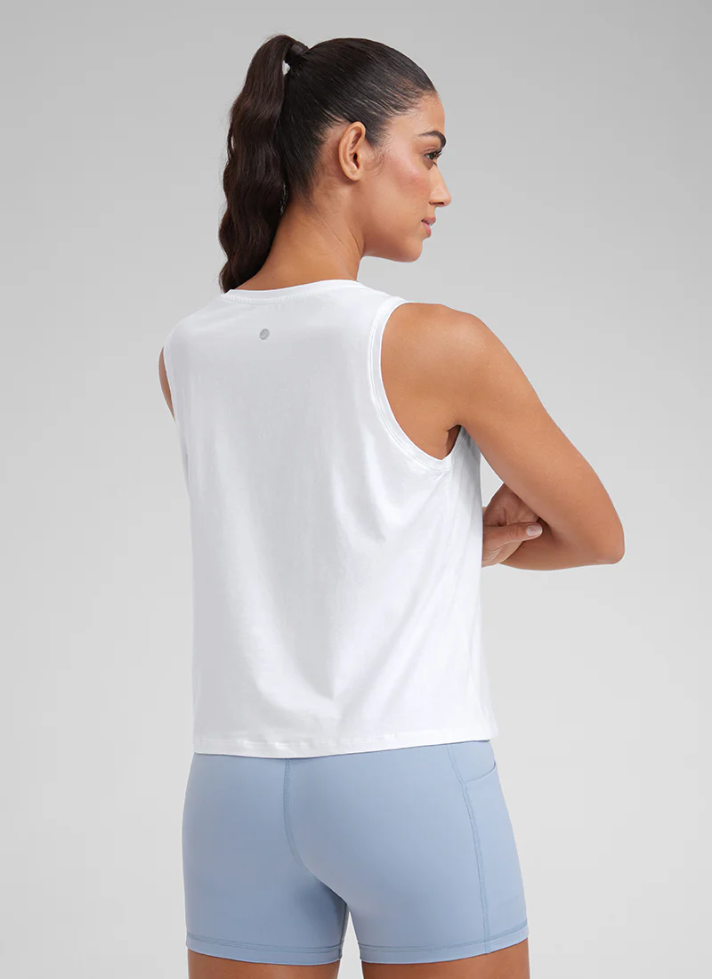 Pima Cotton Crop Round Neck Tank - Image 6