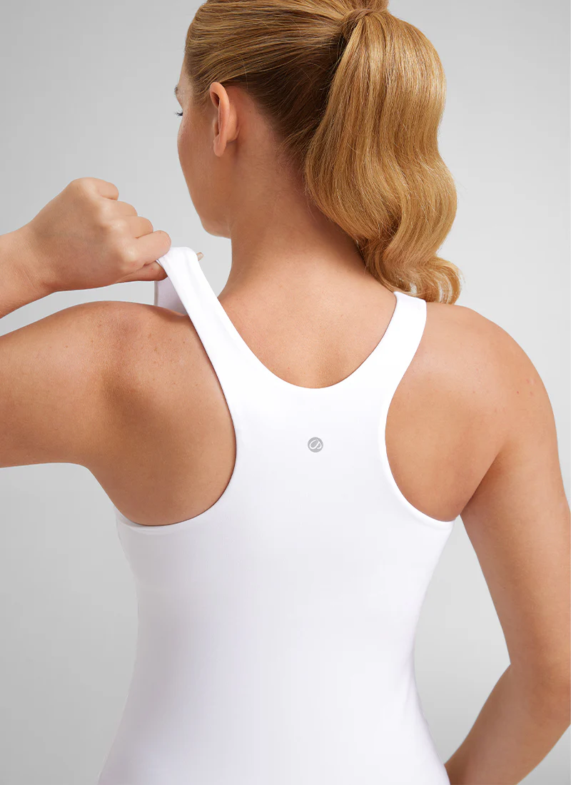 Butterluxe Hip Length Built-in Bra Tanks High Neck - Image 14