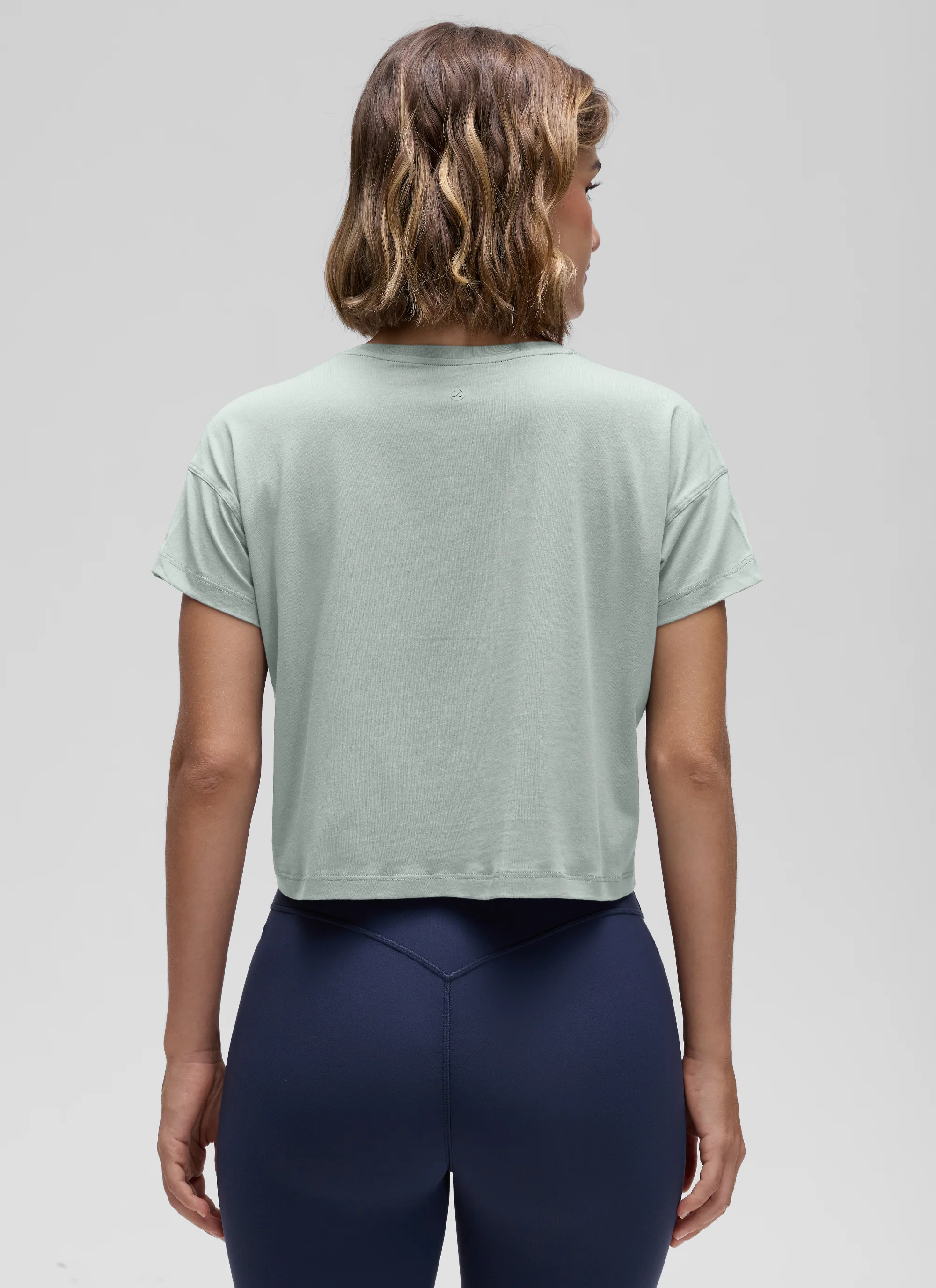 Pima Cotton Crew Neck Cropped Short Sleeve - Image 27