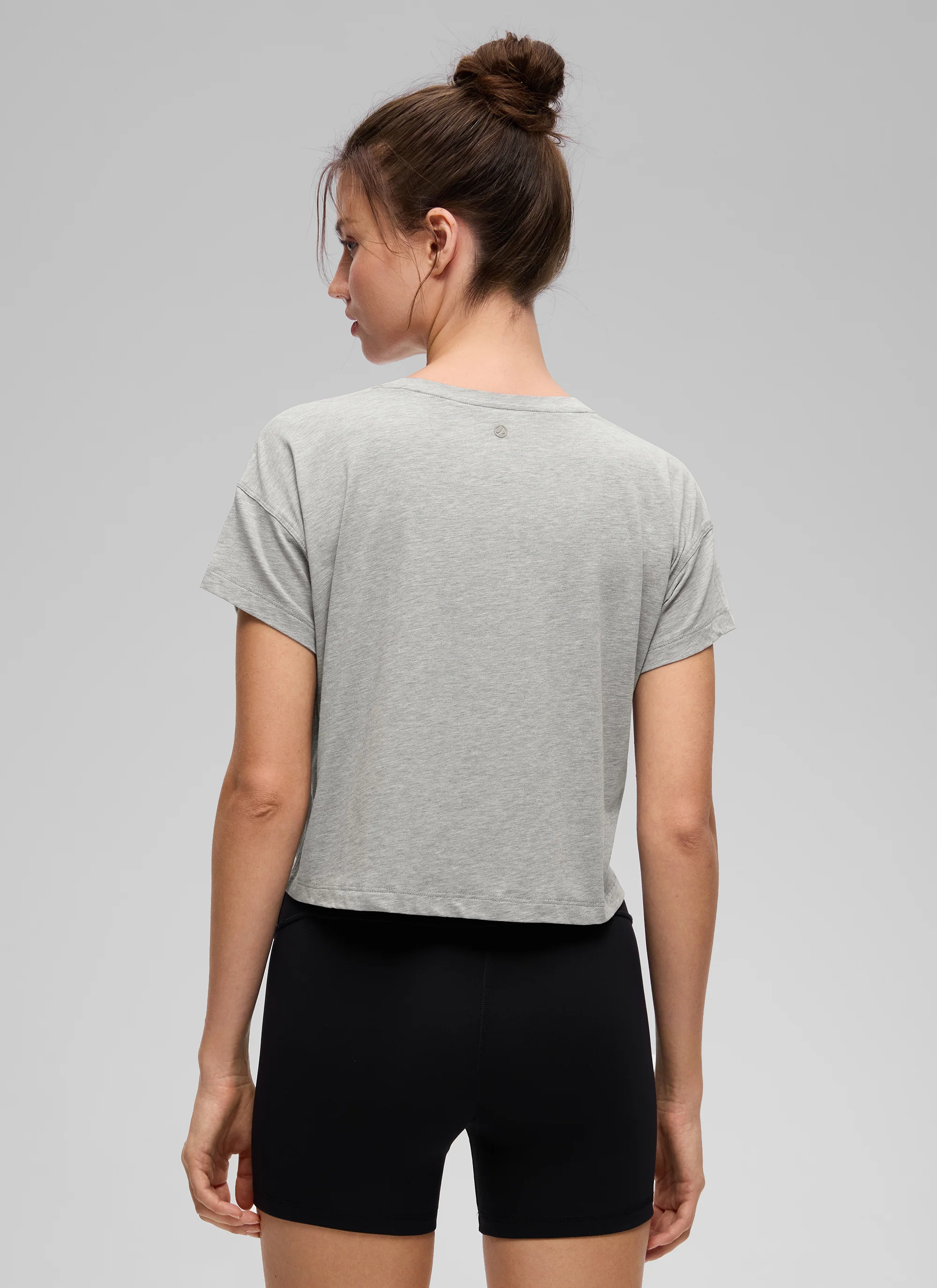 Pima Cotton Crew Neck Cropped Short Sleeve - Image 31