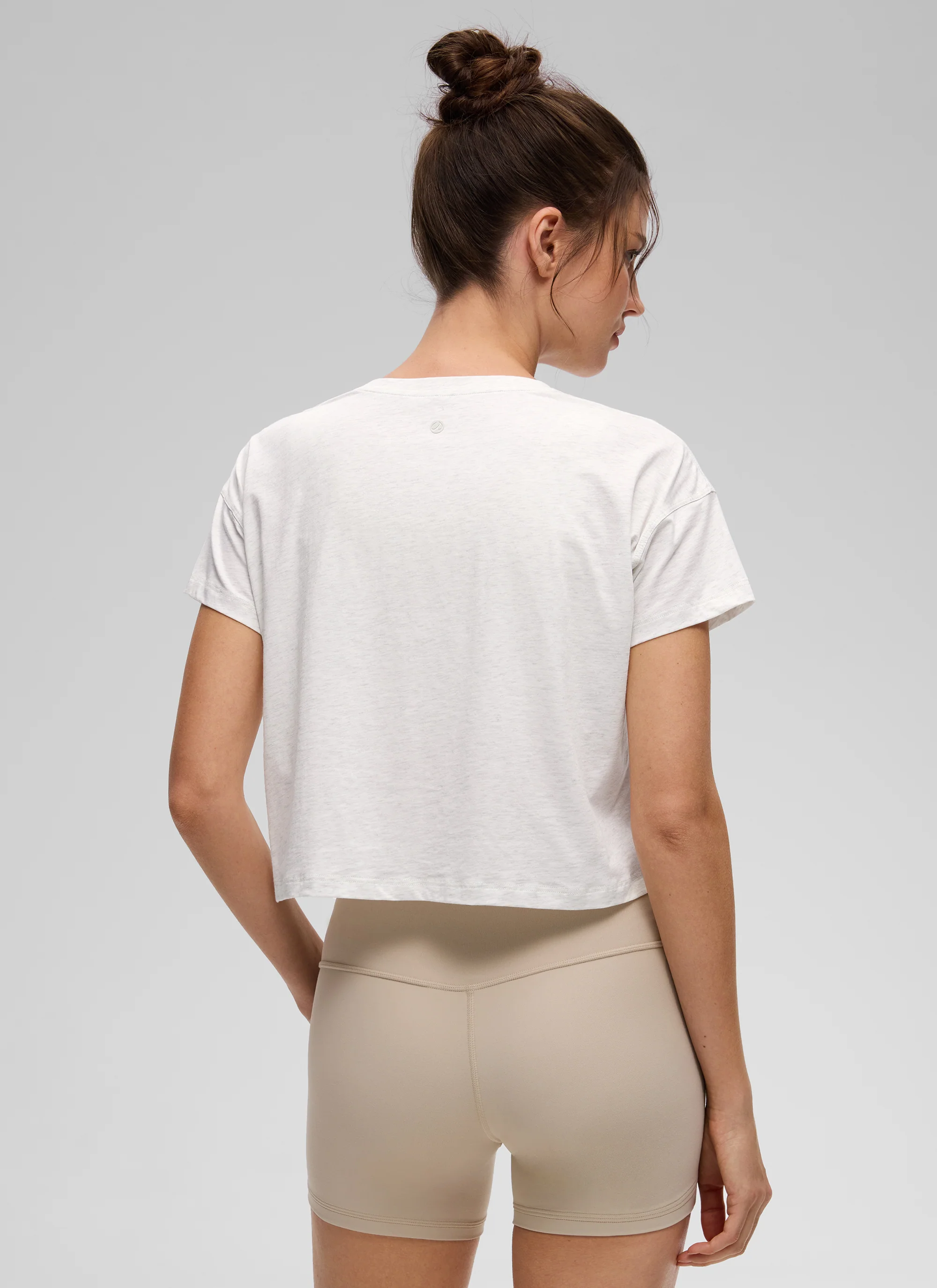 Pima Cotton Crew Neck Cropped Short Sleeve - Image 38