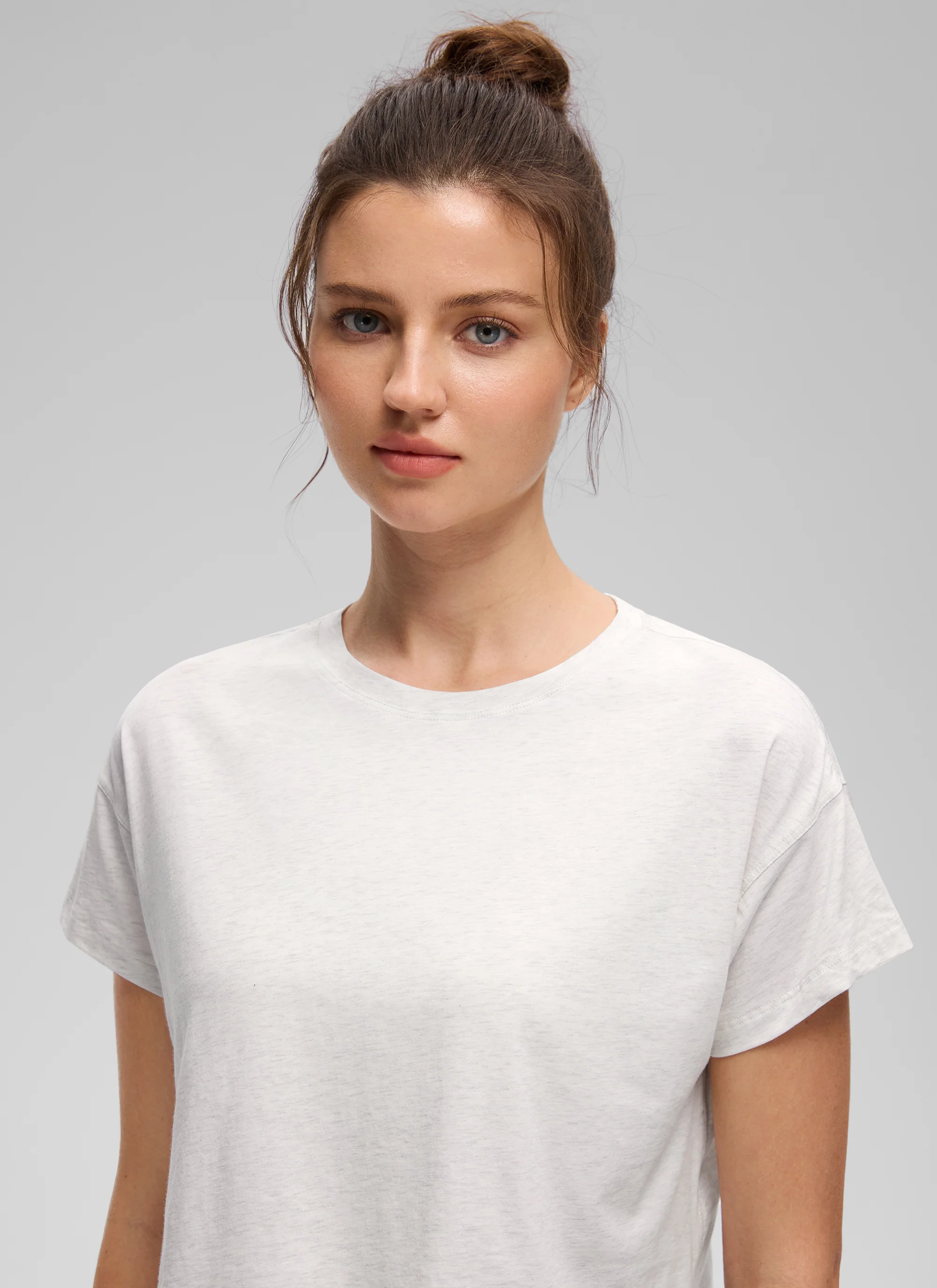 Pima Cotton Crew Neck Cropped Short Sleeve - Image 40