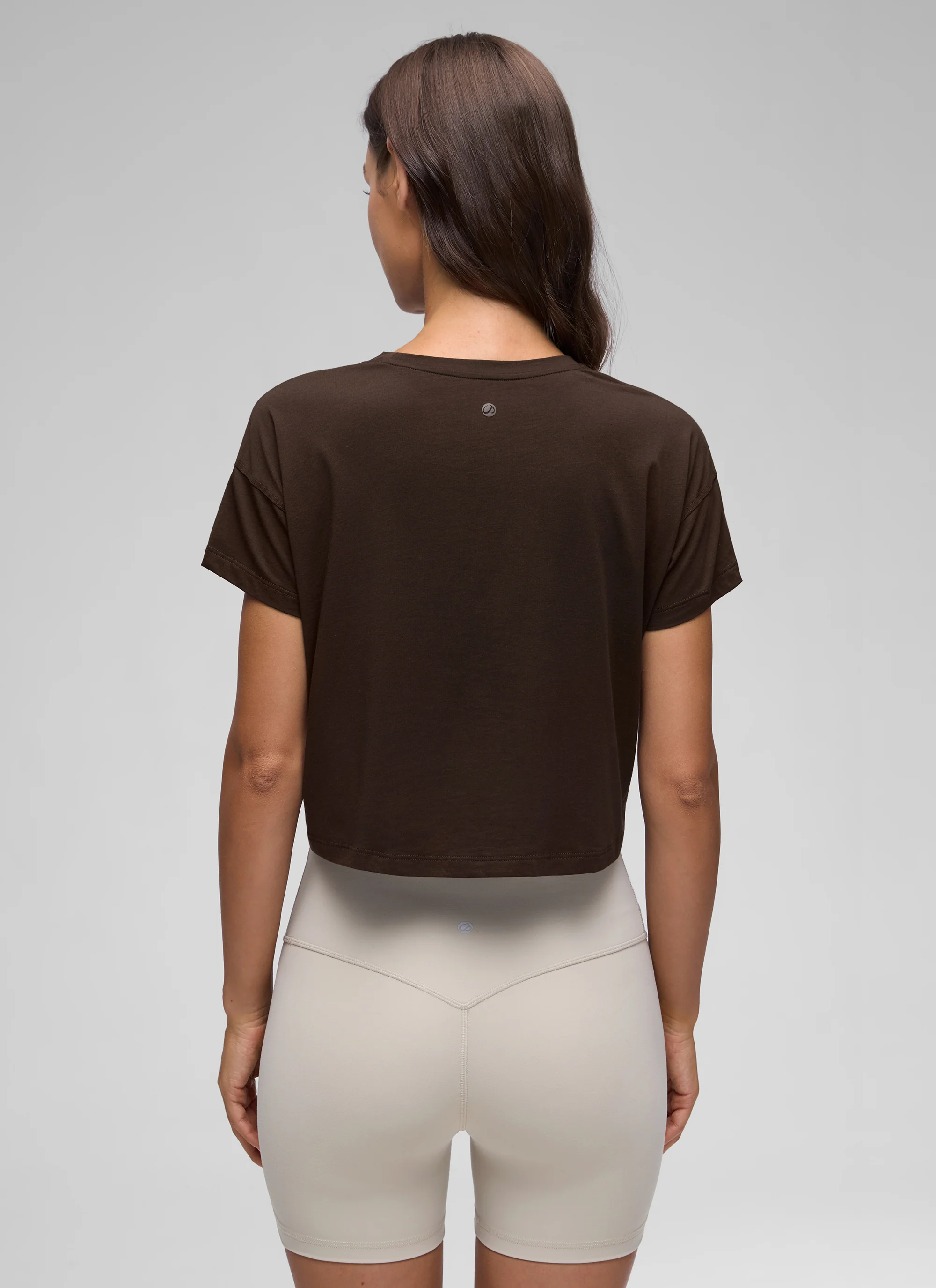 Pima Cotton Crew Neck Cropped Short Sleeve - Image 7