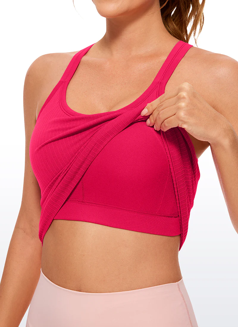 Seamless Racerback Ribbed Hip Length Tank - Image 15