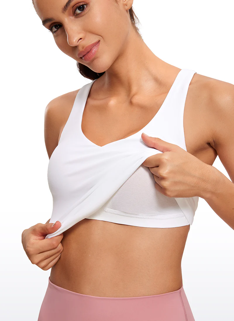 Butterluxe V Neck Waist-Length Tank Racerback - Image 8