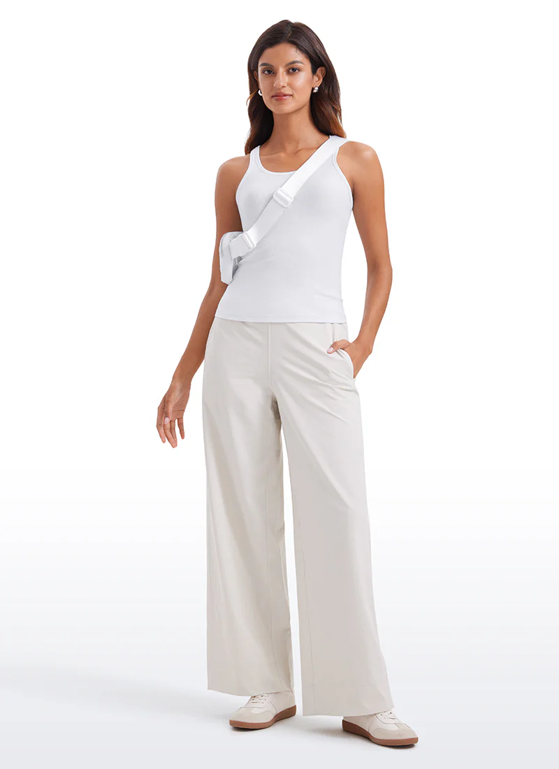Ribbed Waist Length Modal Racerback Tank - Image 11