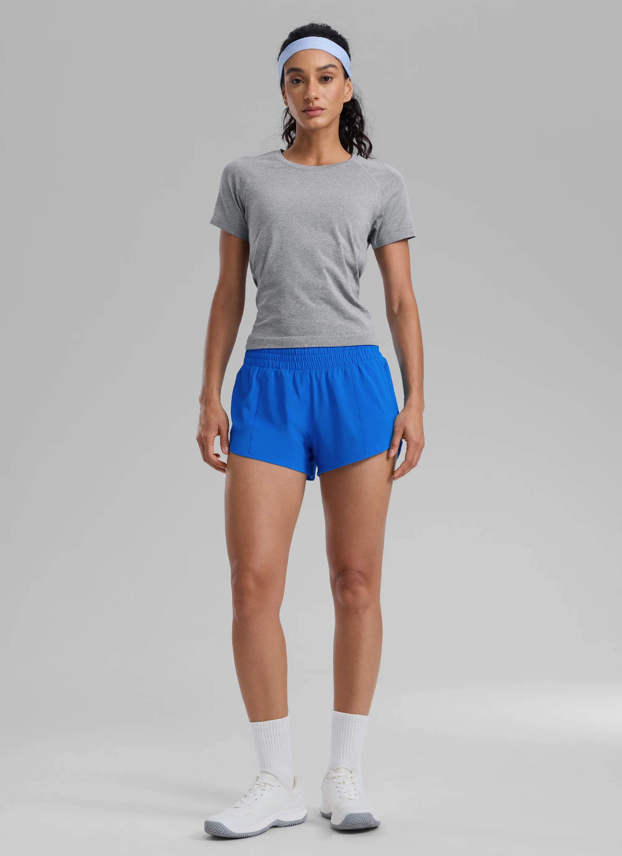 Feathery-Fit Soft Lined Zip Pocket Shorts 2.5'' - Image 32