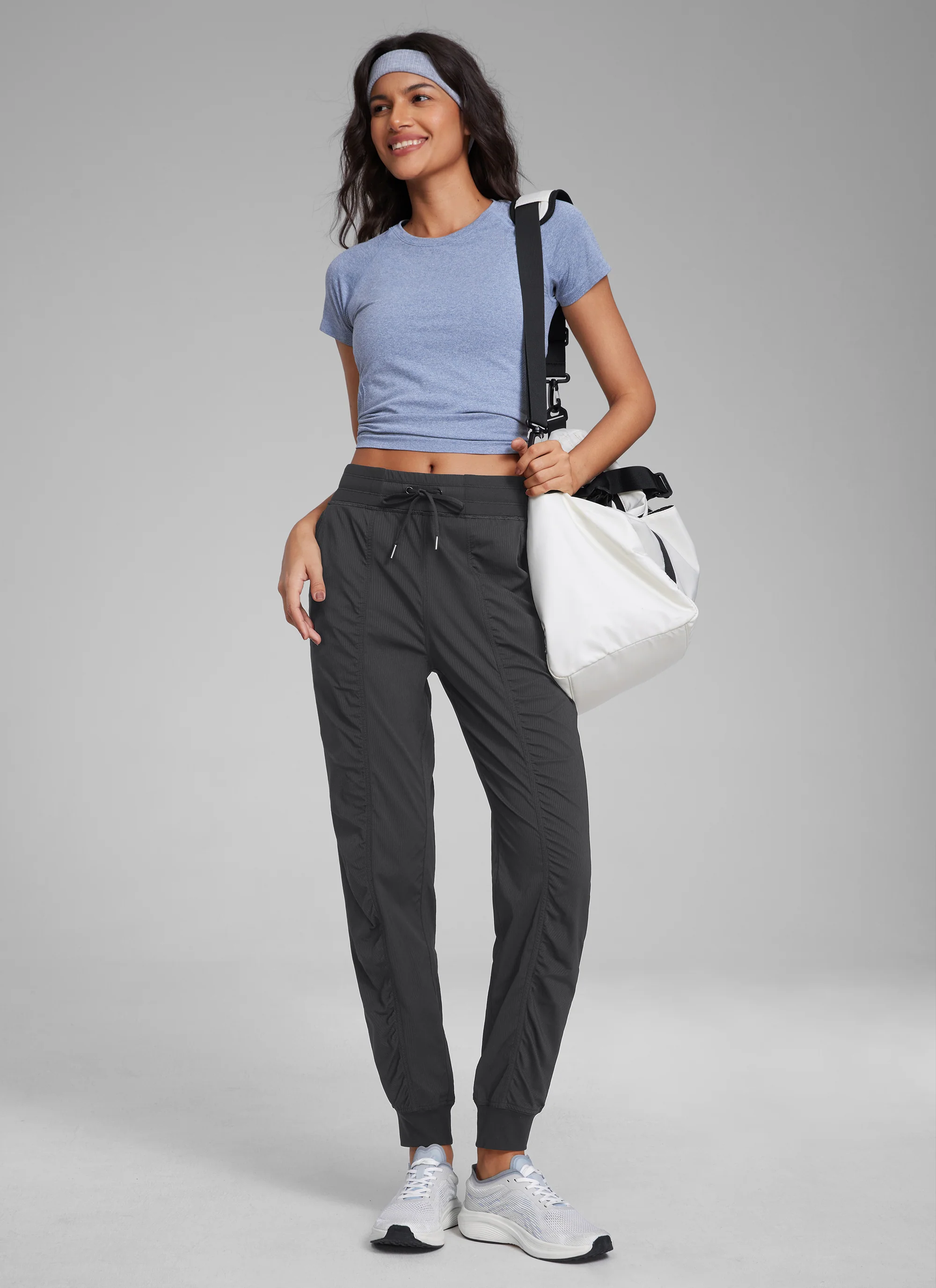 Striped Ruched Pocket Jogger 28'' - Image 23