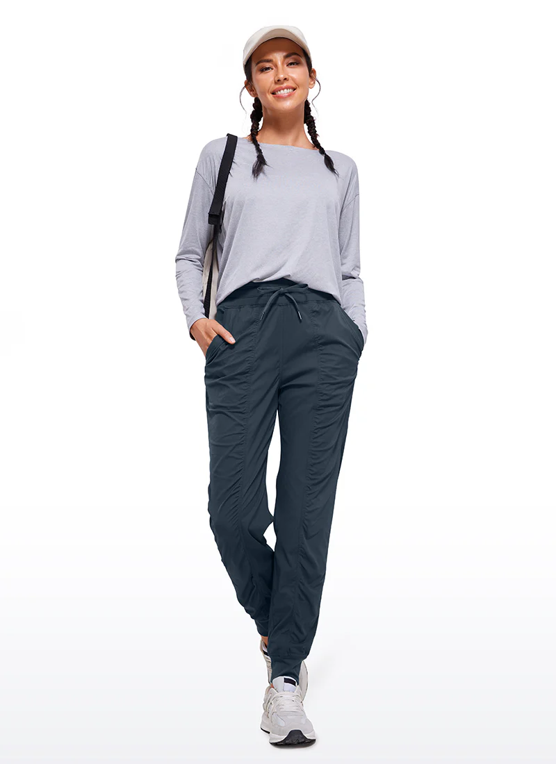 Striped Ruched Pocket Jogger 28'' - Image 26