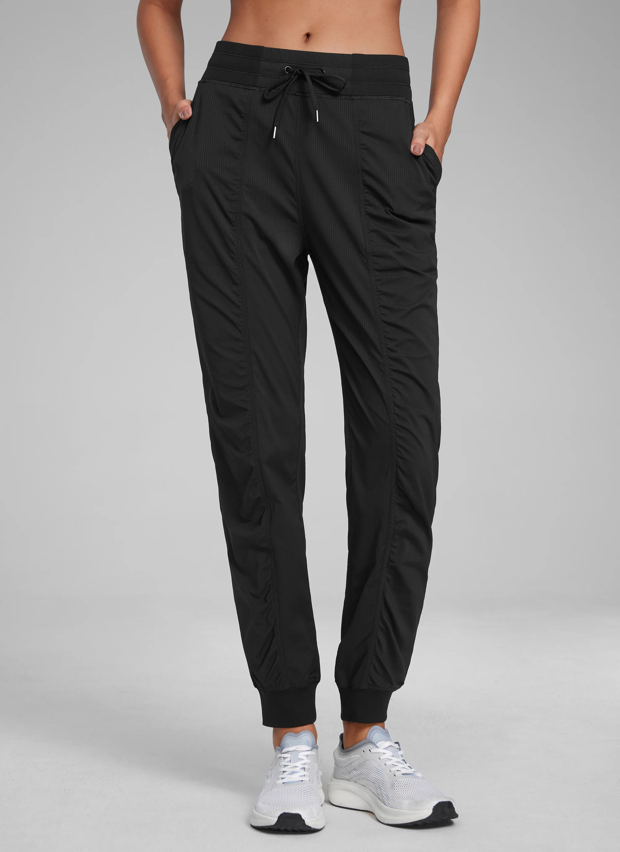 Striped Ruched Pocket Jogger 28'' - Image 6