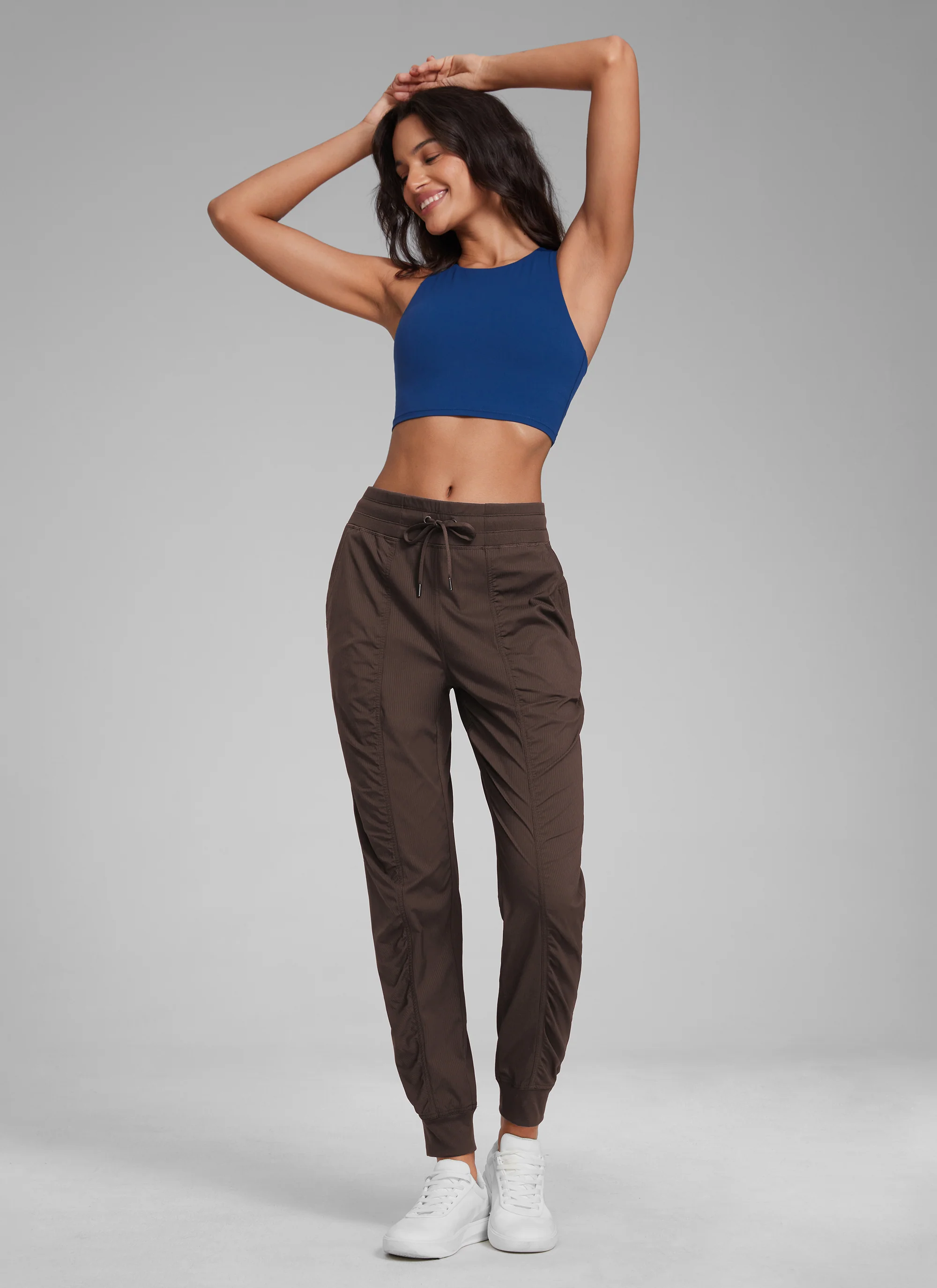 Striped Ruched Pocket Jogger 28'' - Image 14