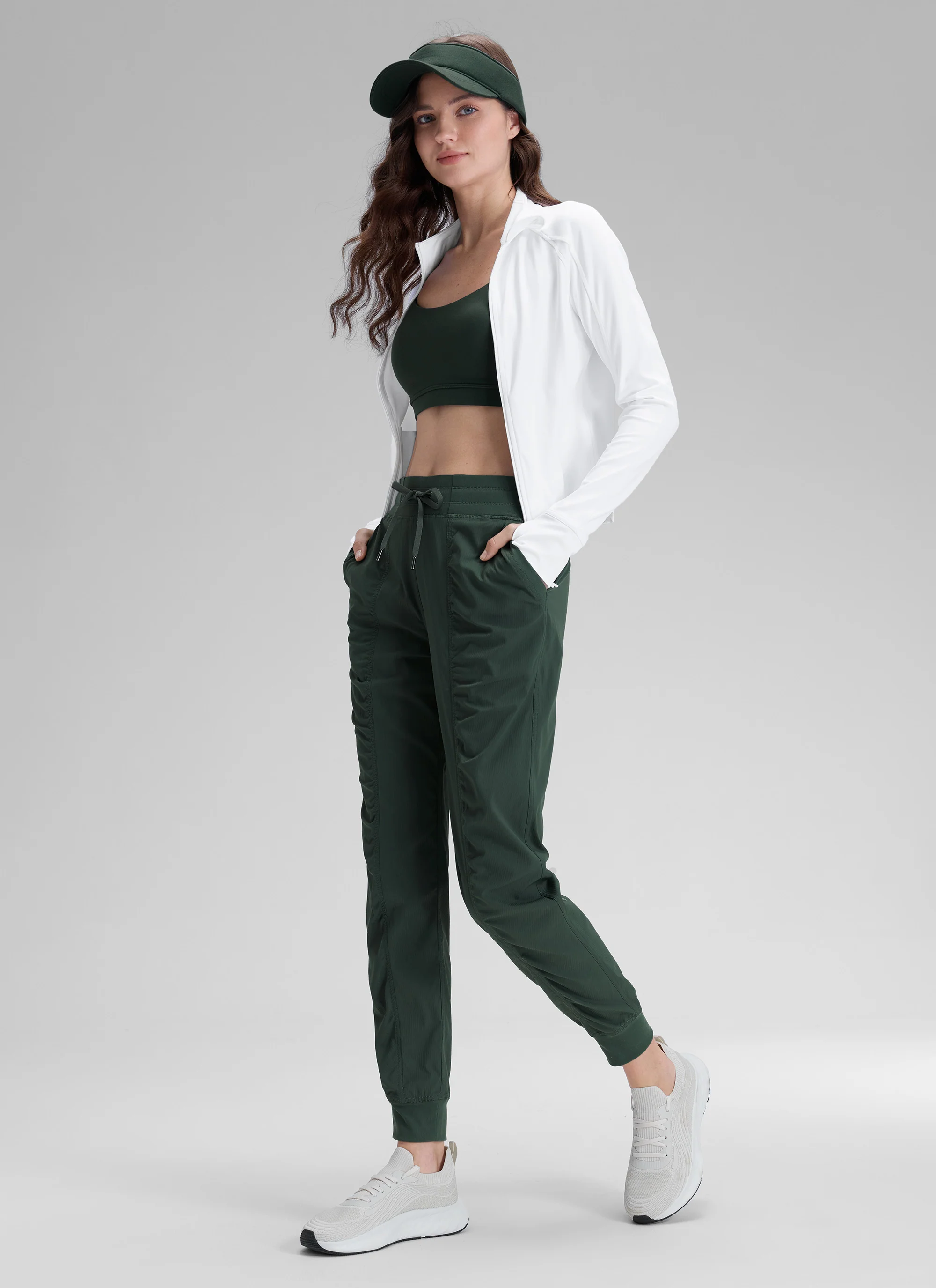 Striped Ruched Pocket Jogger 28'' - Image 17