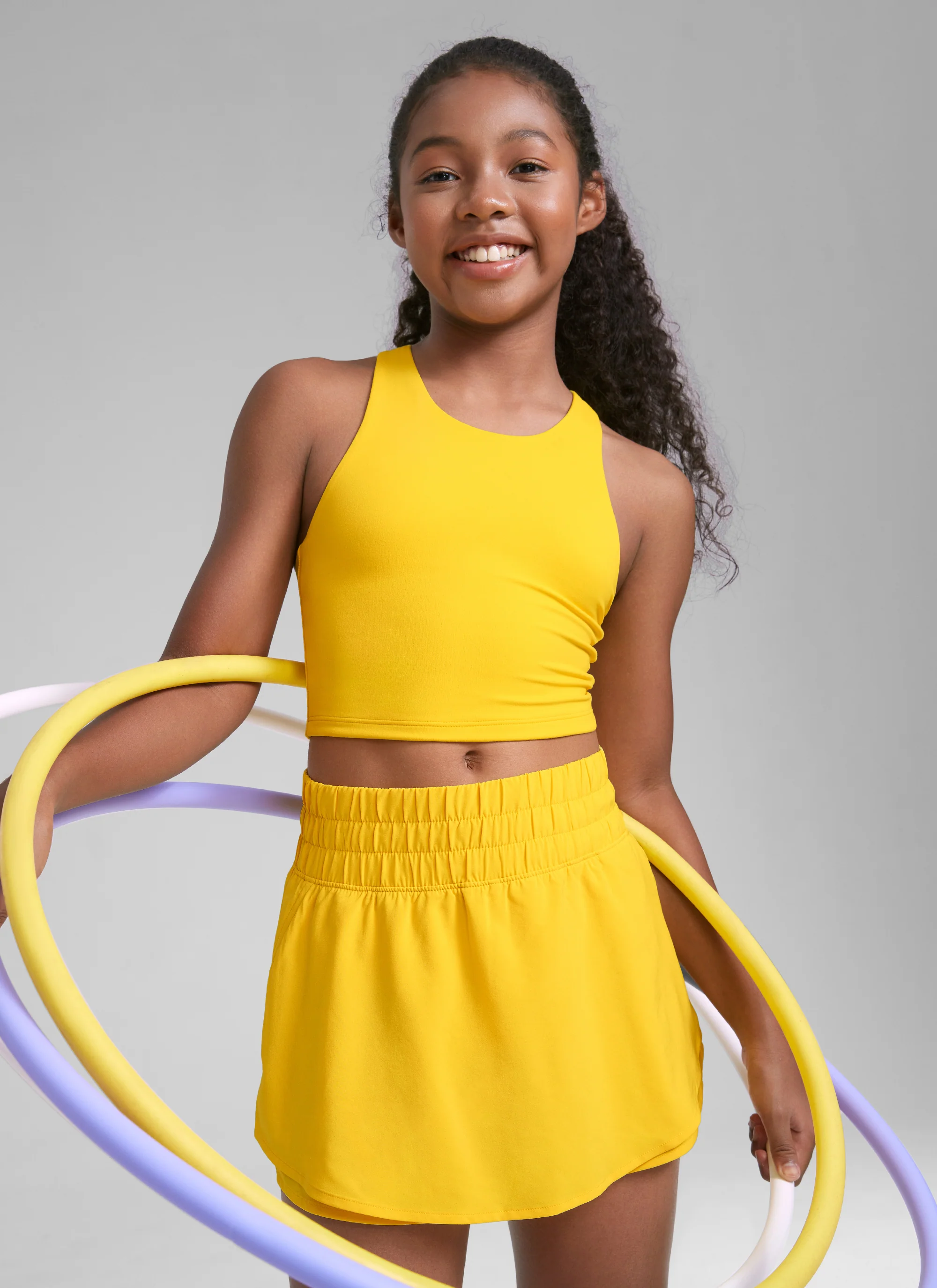 Butterluxe Girls Double Lined Racerback Tank Tops - Image 36