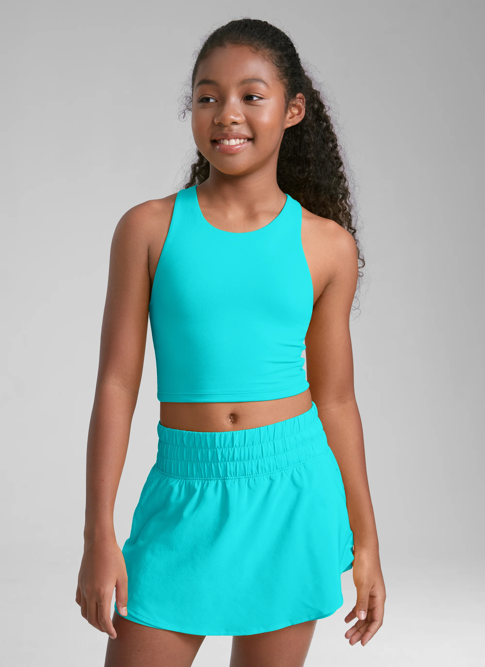 Butterluxe Girls Double Lined Racerback Tank Tops - Image 5