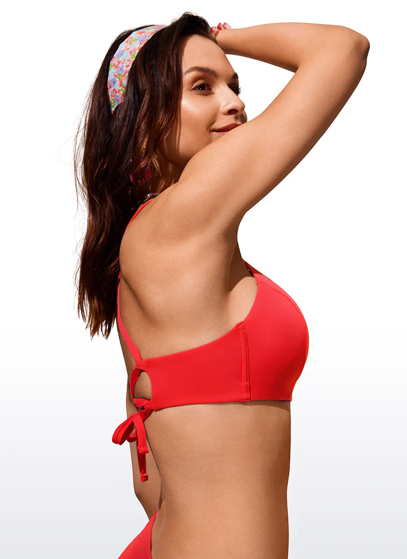 Sunshine Lace Up Strappy Bikini Top - Image 4