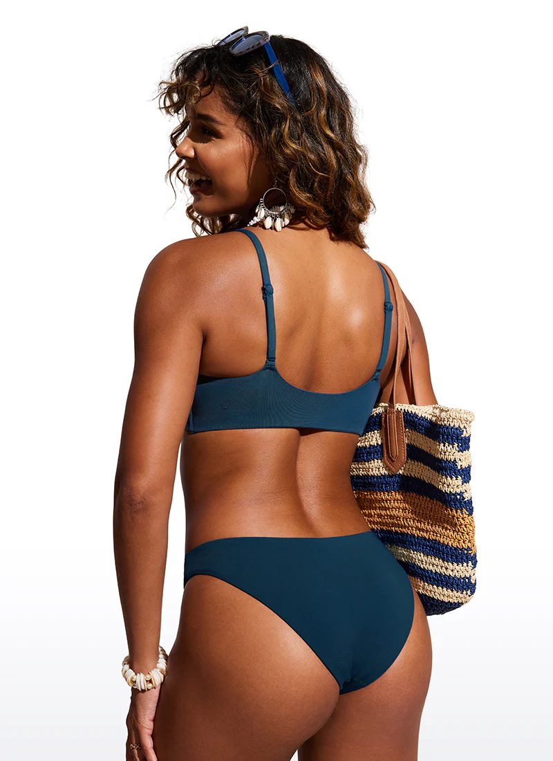 Scoop Neck Adjustable Strap D-DD Bikini Top - Image 10