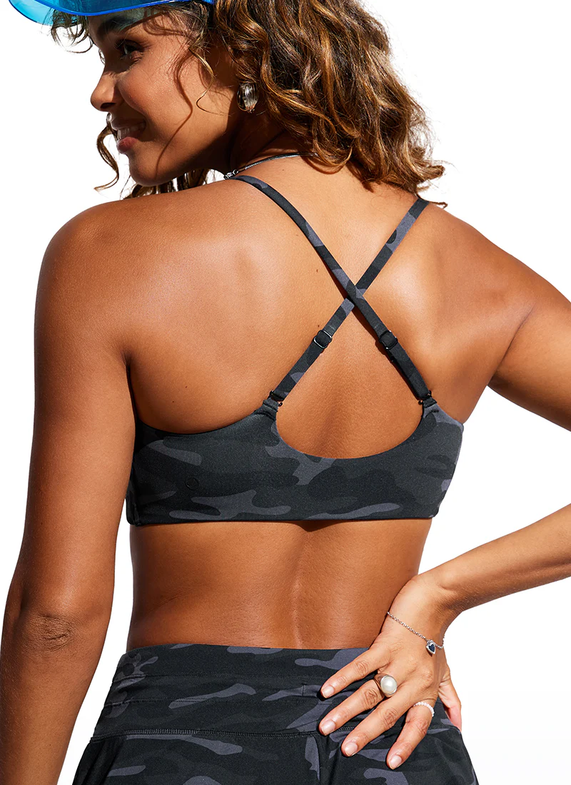 Scoop Neck Adjustable Strap D-DD Bikini Top - Image 15