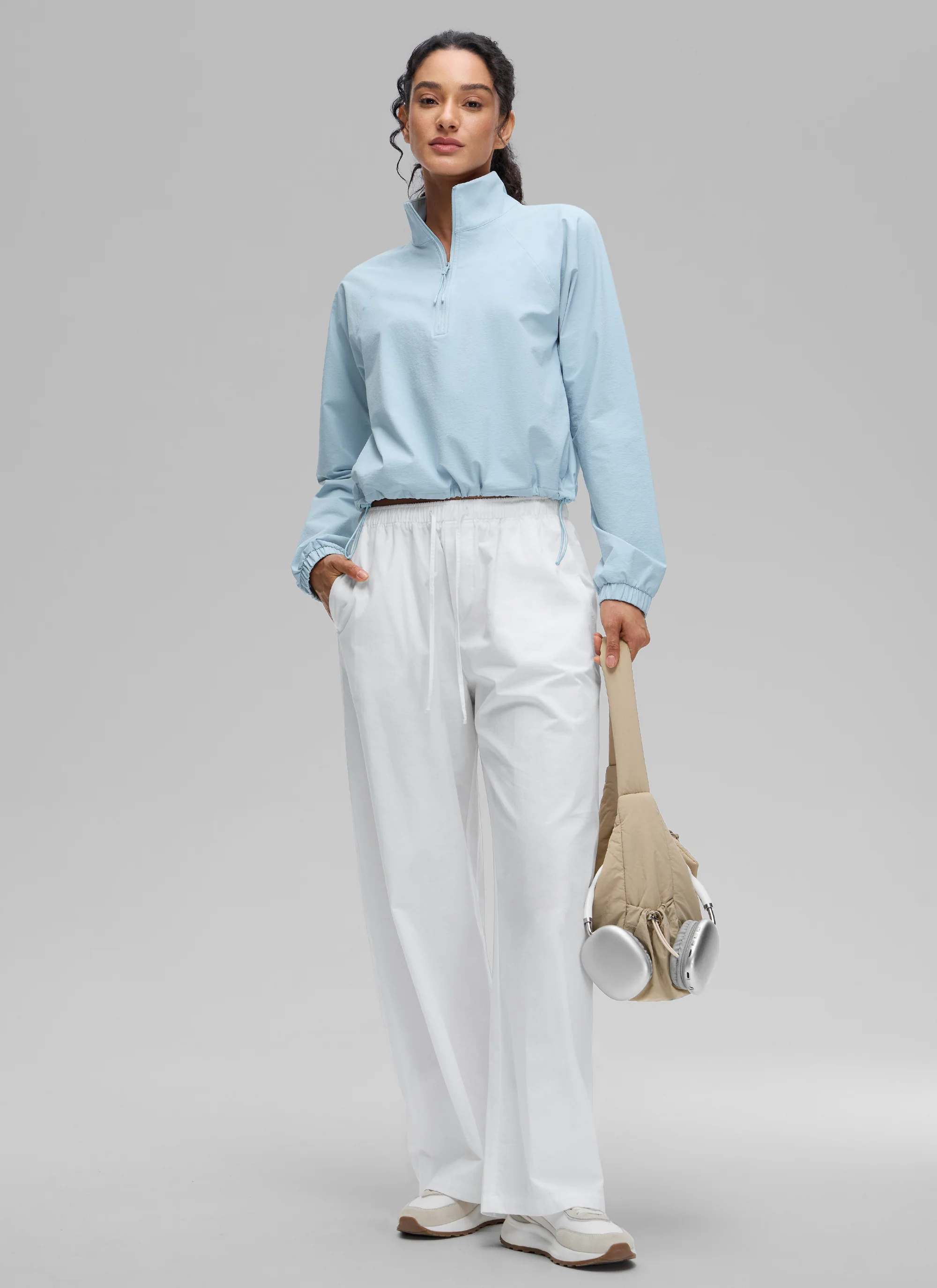 Half Zip Lightweight Pocket Long Sleeve - Image 3