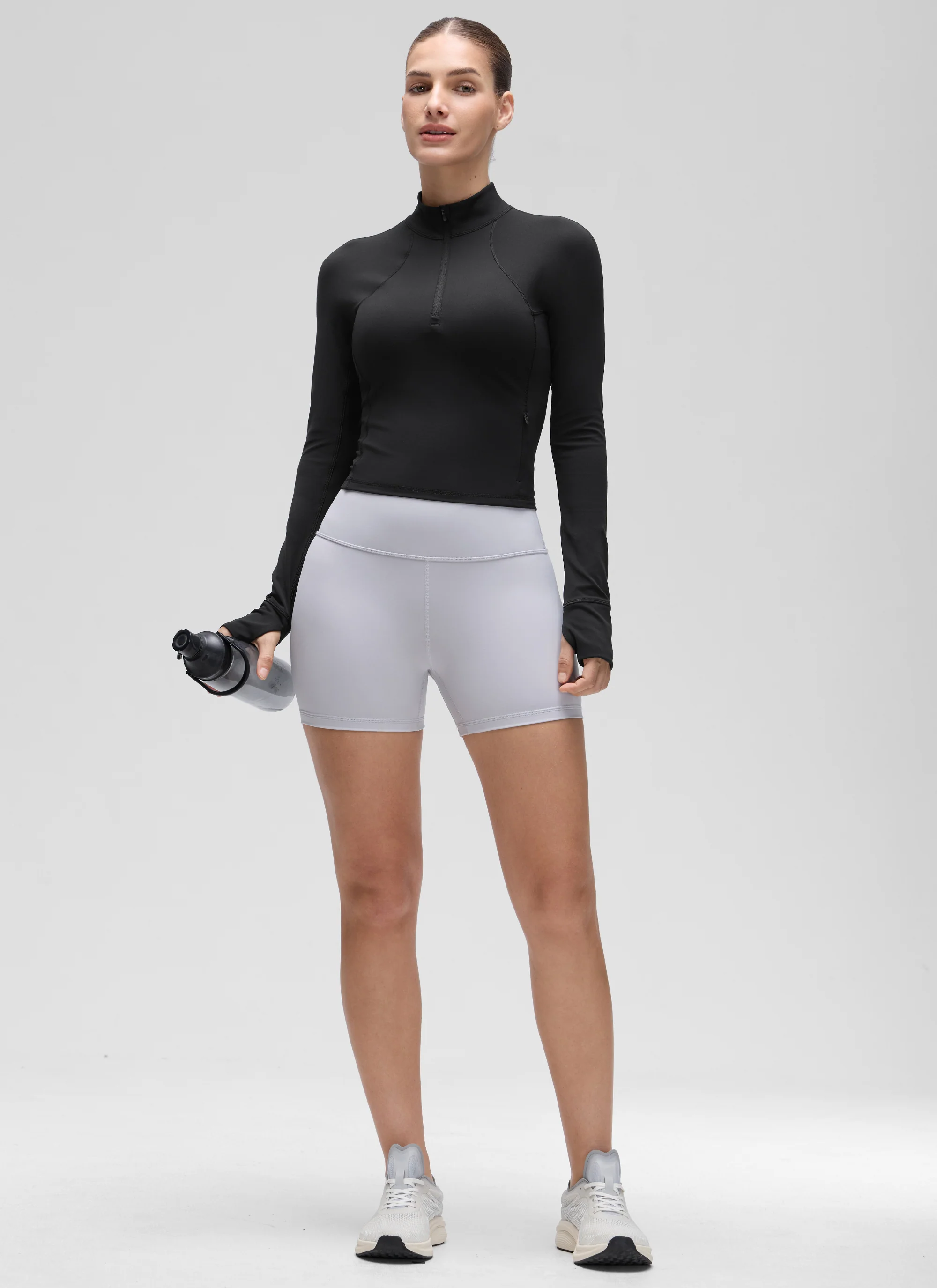 Butterluxe Half Zip Cropped Long Sleeve - Image 14