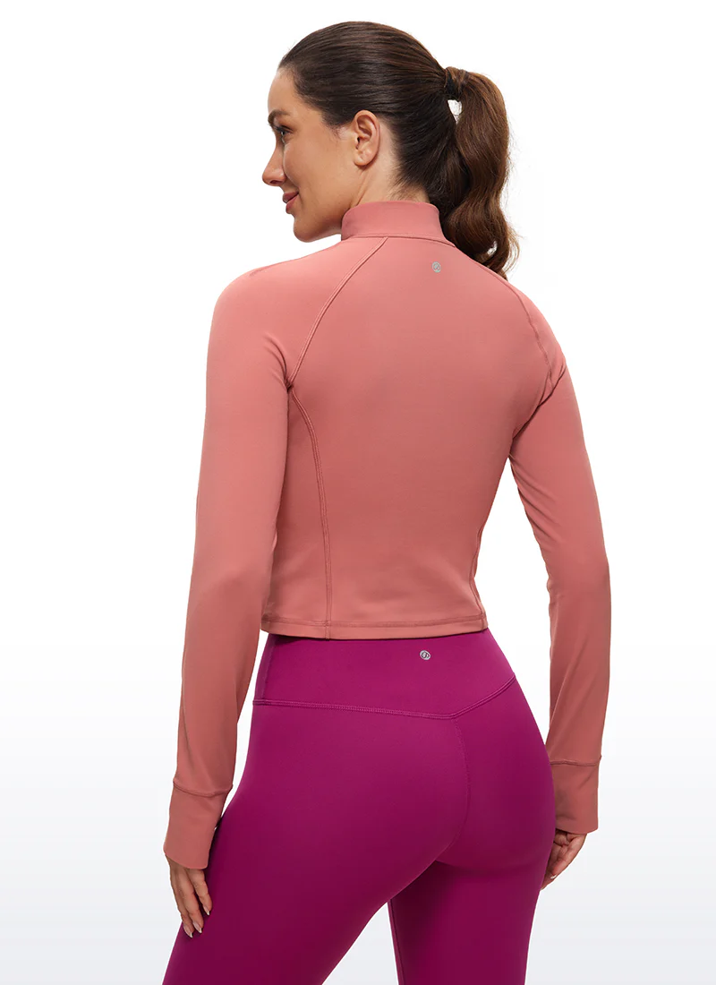 Butterluxe Half Zip Cropped Long Sleeve - Image 24