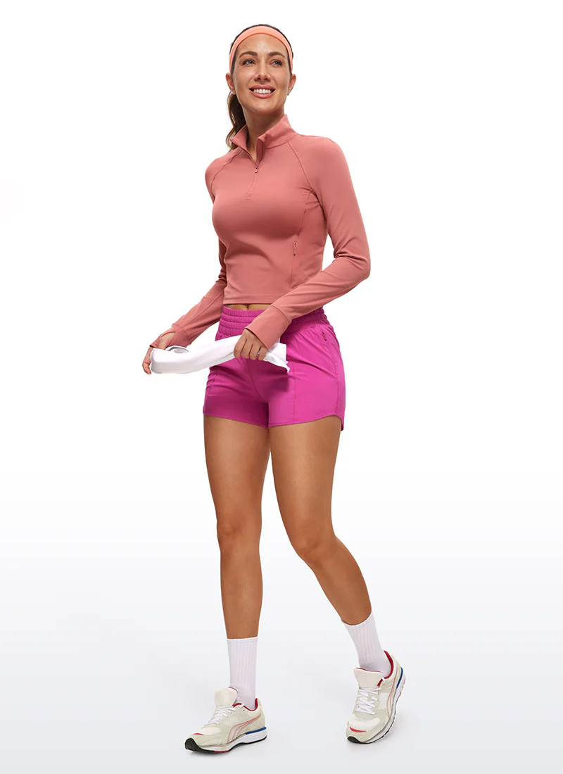 Butterluxe Half Zip Cropped Long Sleeve - Image 25