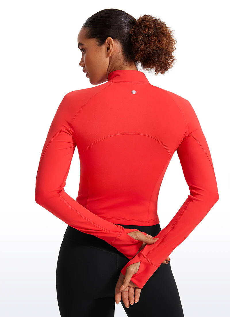 Butterluxe Half Zip Cropped Long Sleeve - Image 29