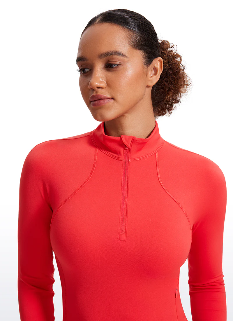 Butterluxe Half Zip Cropped Long Sleeve - Image 31