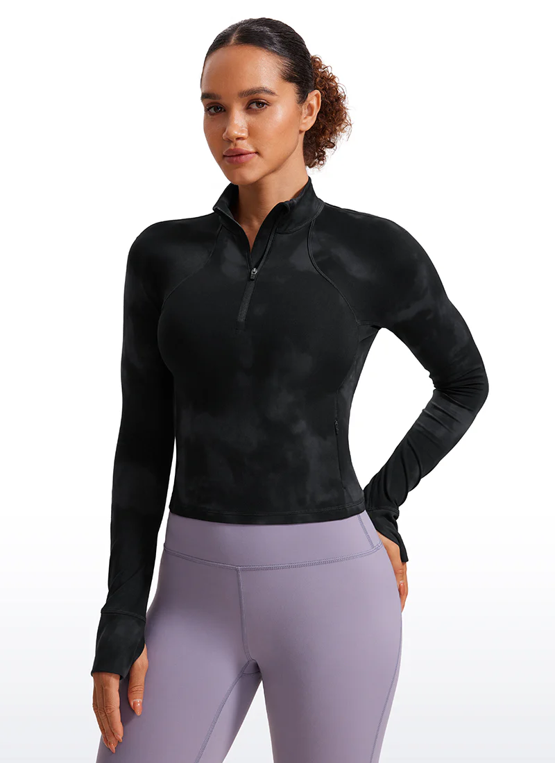 Butterluxe Half Zip Cropped Long Sleeve - Image 33