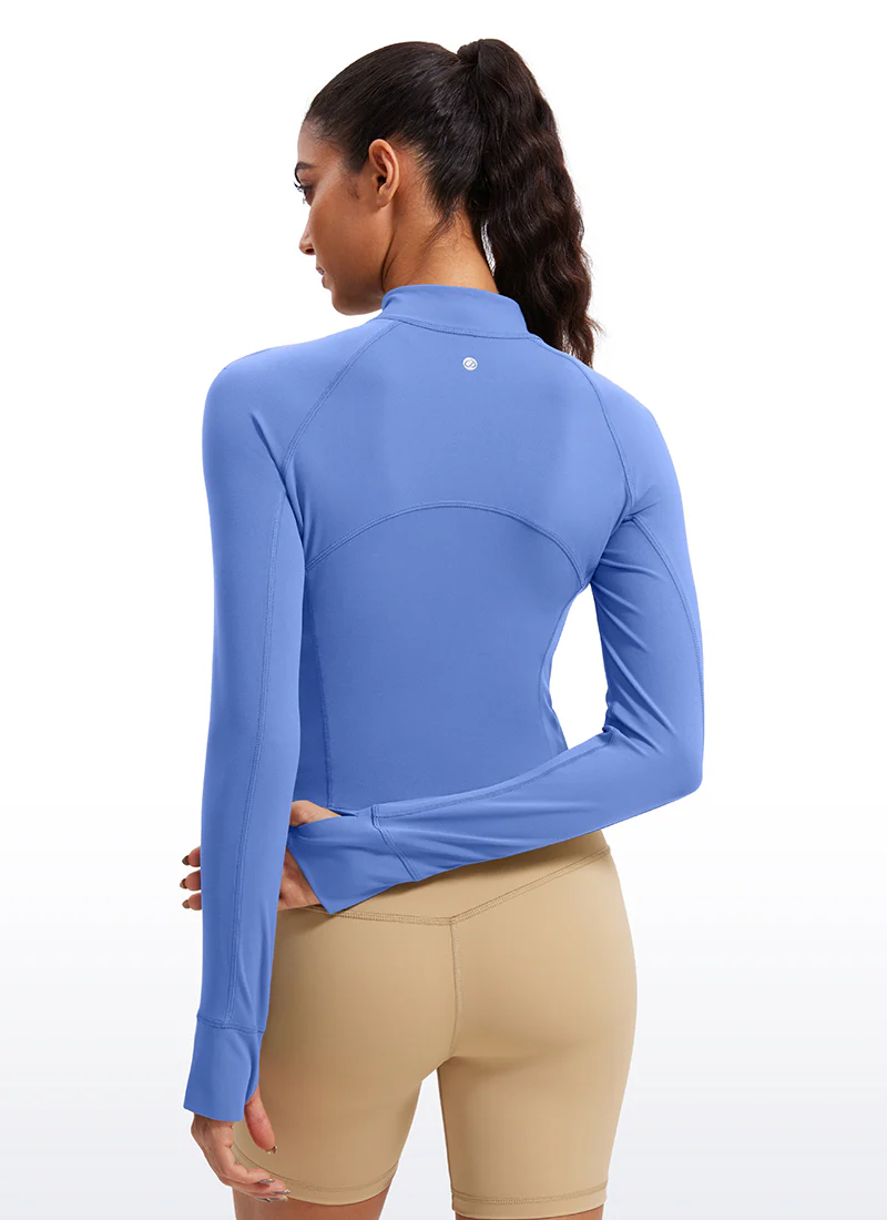 Butterluxe Half Zip Cropped Long Sleeve - Image 39