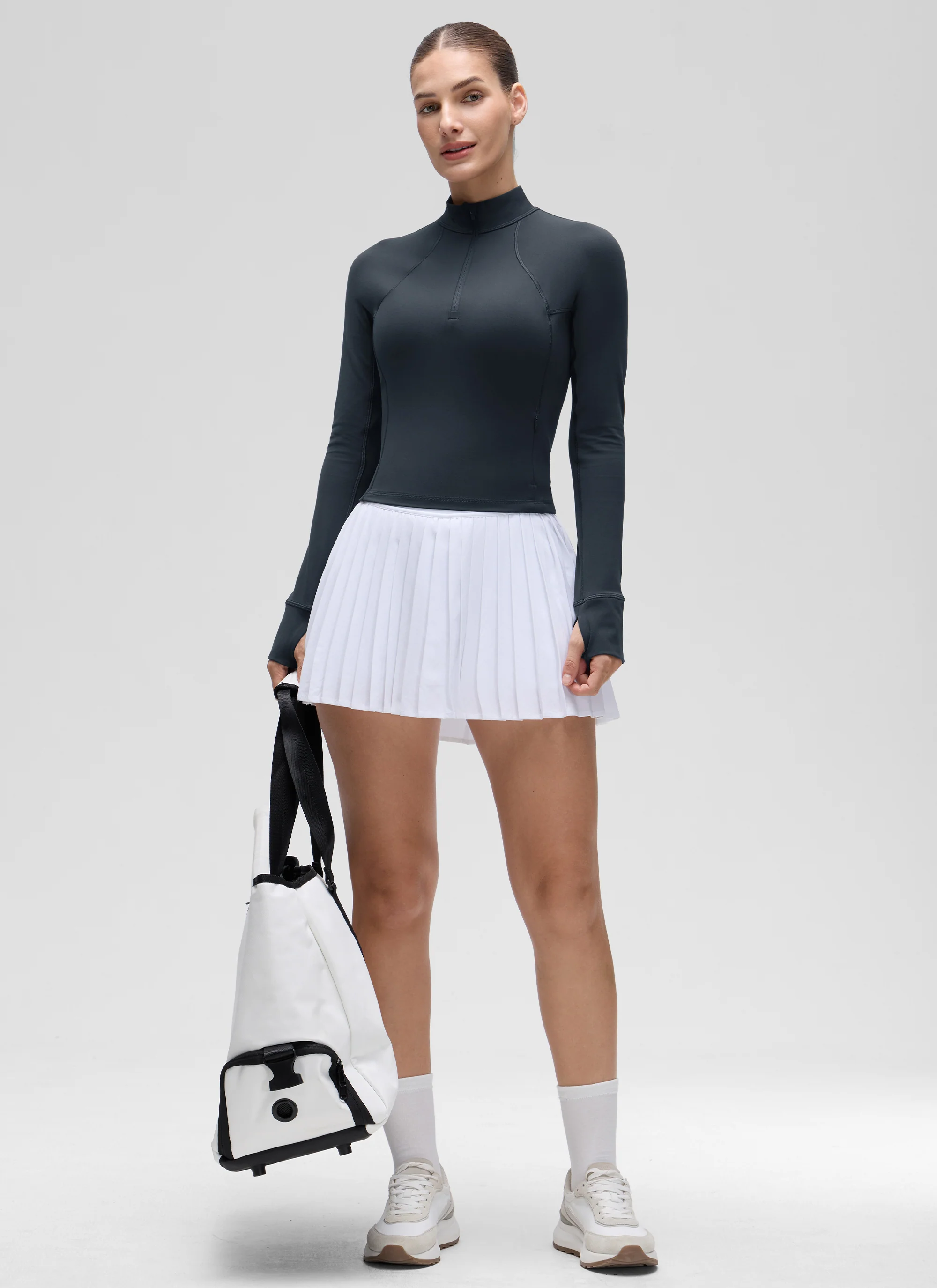 Butterluxe Half Zip Cropped Long Sleeve - Image 4