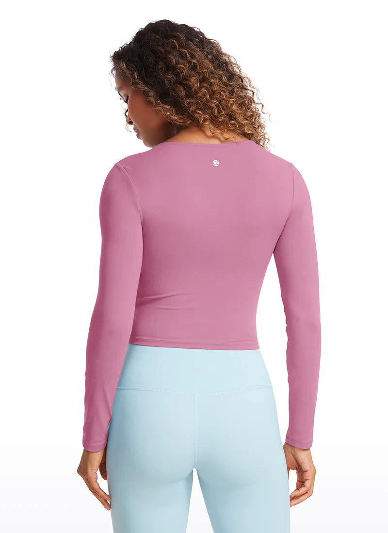 Butterluxe Front Seam Cropped Long Sleeve - Image 17