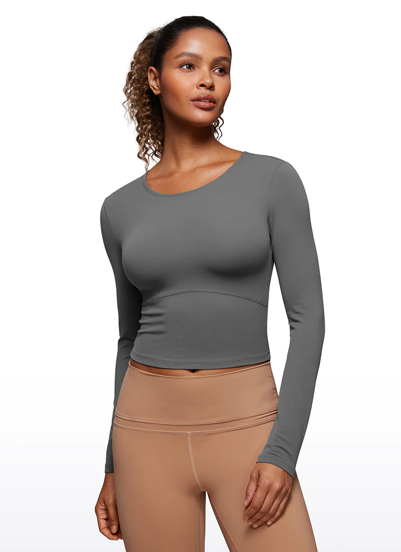Butterluxe Front Seam Cropped Long Sleeve - Image 27