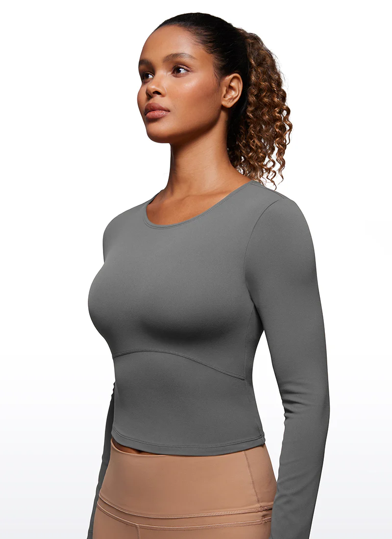 Butterluxe Front Seam Cropped Long Sleeve - Image 29