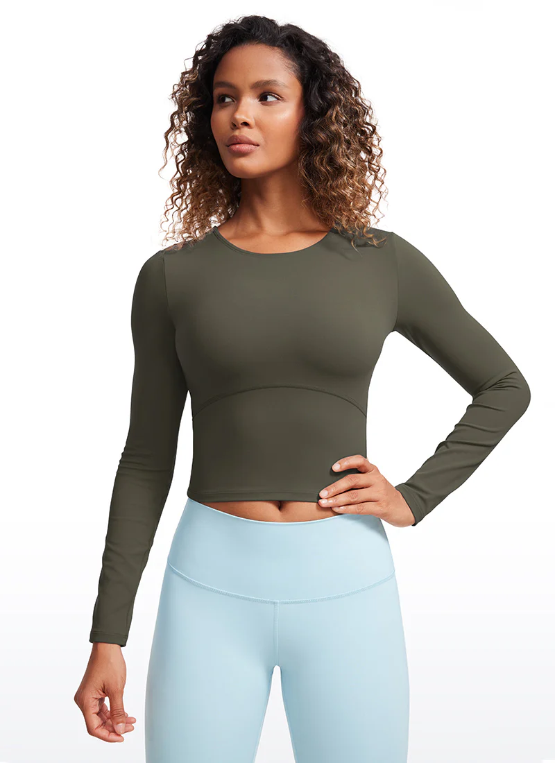 Butterluxe Front Seam Cropped Long Sleeve - Image 30