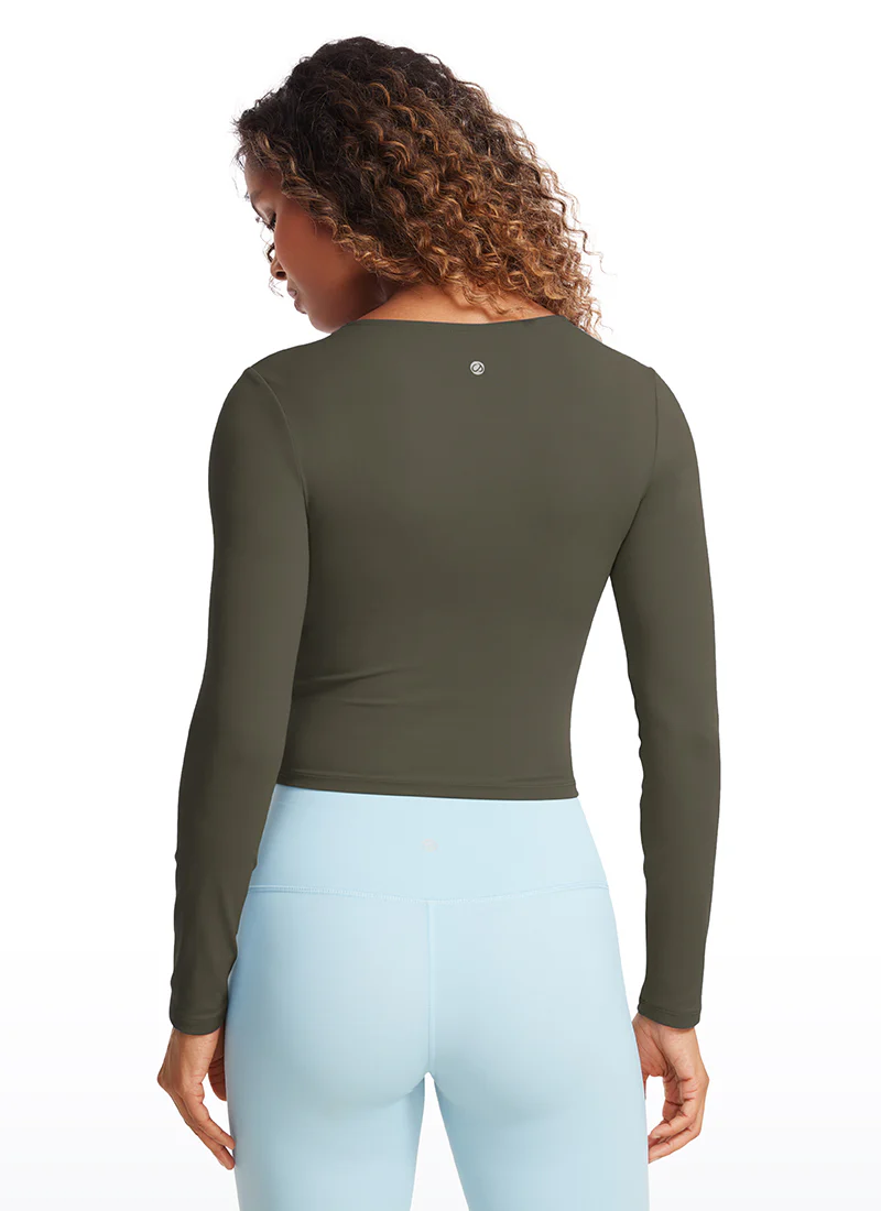 Butterluxe Front Seam Cropped Long Sleeve - Image 31