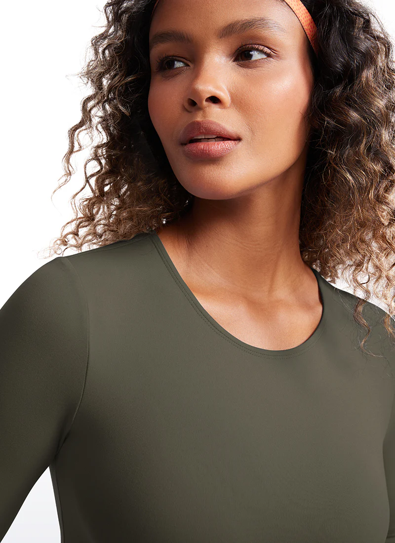 Butterluxe Front Seam Cropped Long Sleeve - Image 32