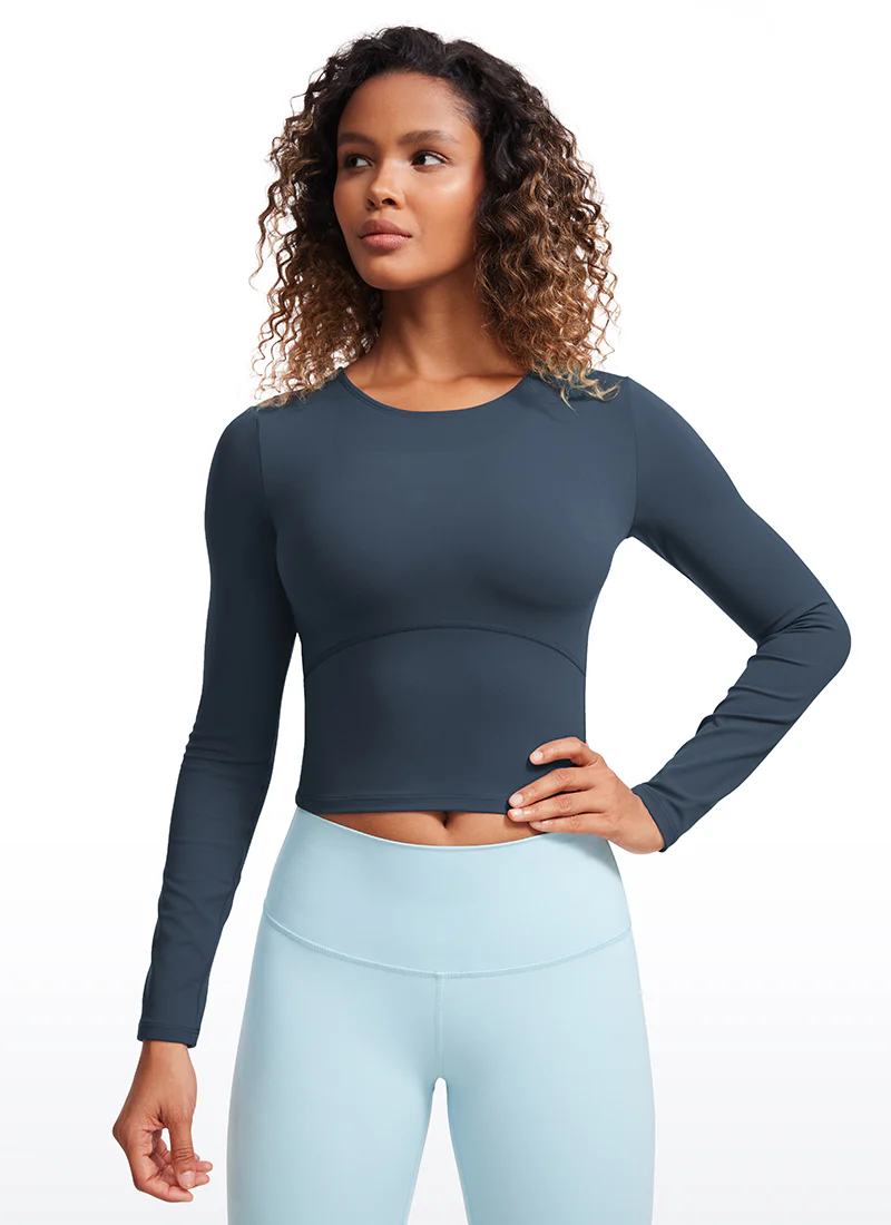 Butterluxe Front Seam Cropped Long Sleeve - Image 33