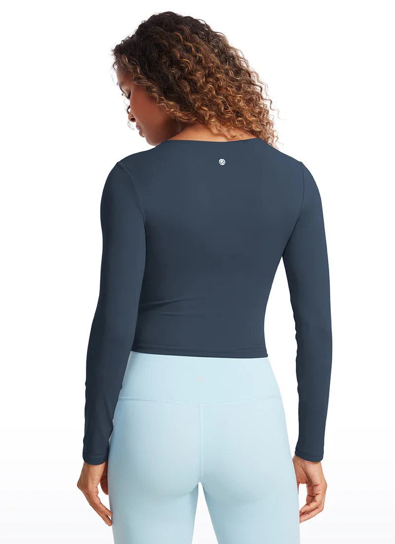 Butterluxe Front Seam Cropped Long Sleeve - Image 34