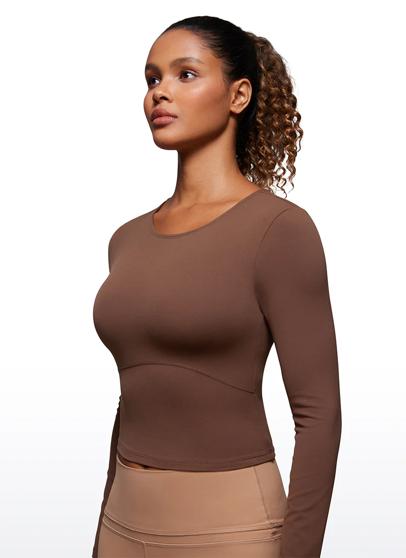 Butterluxe Front Seam Cropped Long Sleeve - Image 4