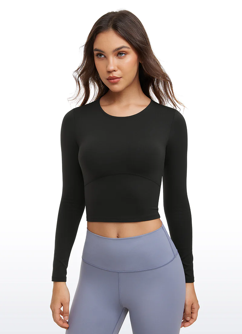 Butterluxe Front Seam Cropped Long Sleeve - Image 5