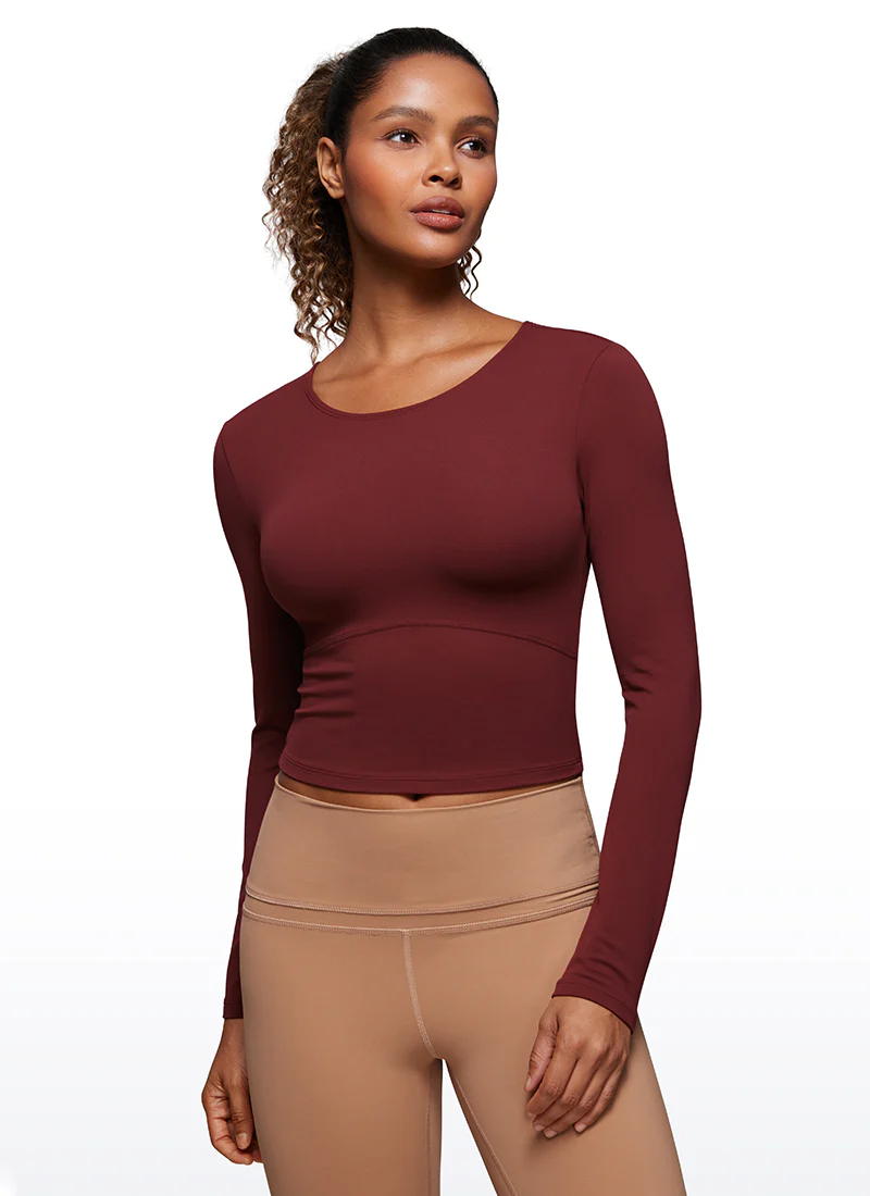 Butterluxe Front Seam Cropped Long Sleeve - Image 9